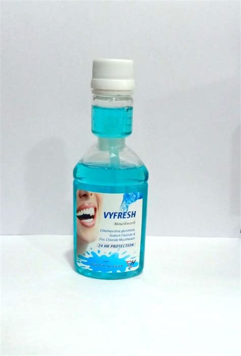 Chlorhexidine Gluconate Sodium Fluoride Zinc Chloride Mouthwash For