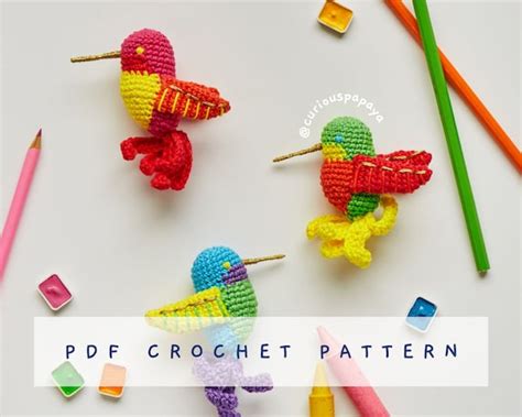 Hummingbird Crochet Pattern - Etsy