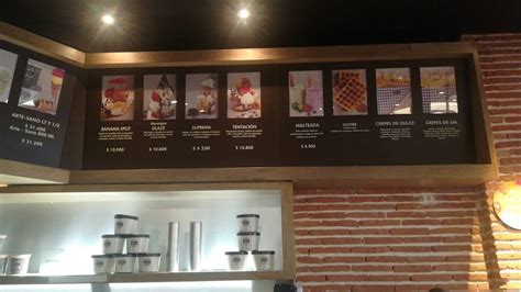 Carta del restaurante Crepes Waffles Centro Comercial El Edén Bogotá