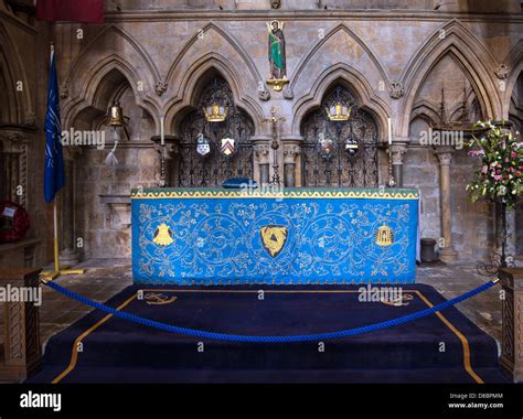 Chapel of St Andrew (sailors' chapel) at Lincoln cathedral, England ...