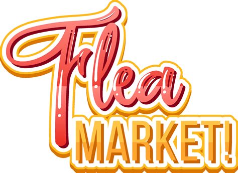 Flea Market typography design 6242572 Vector Art at Vecteezy