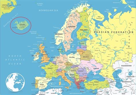 Map of Iceland - 15 tourist maps of Iceland, Europe