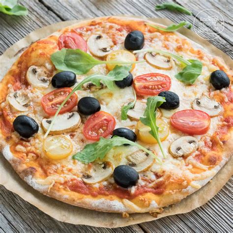 Schneller Pizzateig ohne Hefe Backen macht glücklich