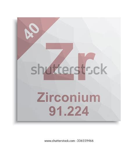 Zirconium Element Periodic Table Stock Vector (Royalty Free) 336559466 | Shutterstock