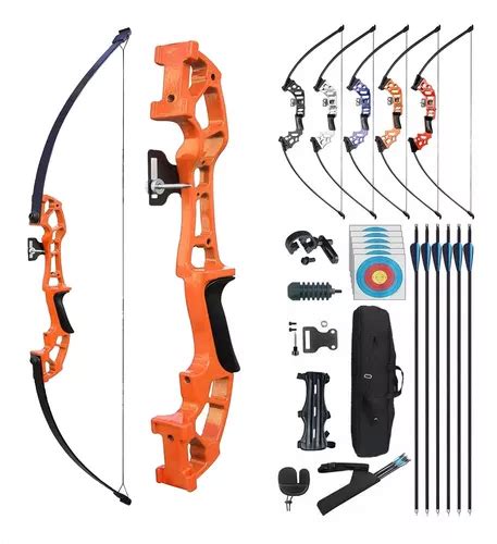 Kit Arco Recurvo Deportivo Flechas Y Accesorios Para Adultos Env O Gratis