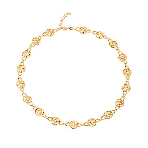 916 Gold Si Dian Jin Designer Series Transverse Necklace On Cheong