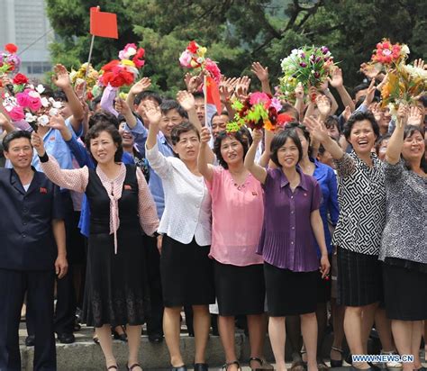 People Welcome Xi Jinping In Pyongyang People S Daily Online