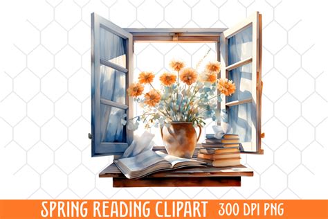 Books Clipart, Reading Book Clipart Graphic by CraftArt · Creative Fabrica