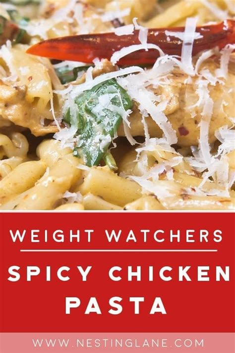 Weight Watchers Spicy Chicken Pasta Nesting Lane