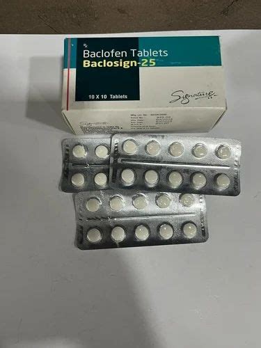 Baclofen 25mg Tablet At Rs 260 Stripe Pharmaceutical Tablets In