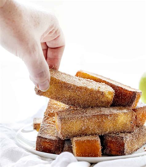 Fried Apple Spice Cake Sticks | i am baker