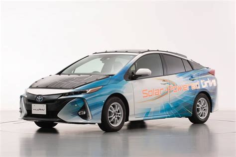 Toyota Covers Prius Prime With Solar Panels That Also Charge Battery On The Move Carscoops