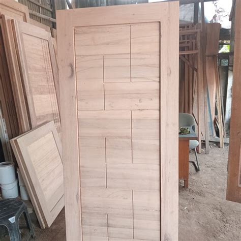 Jual Pintu Minimalis Kayu Kamper Oven Daun Pintu Kayu Kamper Baru Daun