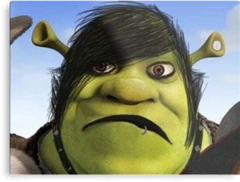 "emo shrek" Metal Print by Alexis6214 | Redbubble