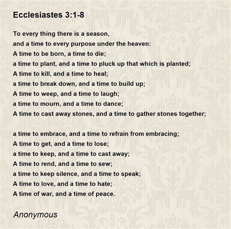 Ecclesiastes 3 1 Birds