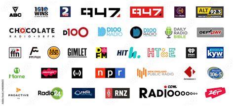 Radio Stations Logos Of Famous Radio Stations Brands Of Radio