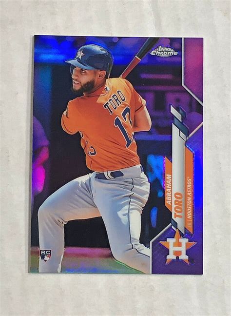 Abraham Toro Topps Chrome Purple Refractor Sp Rc