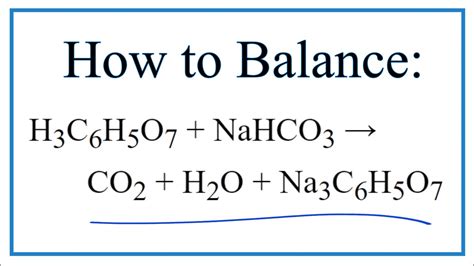 Equation For Sodium Bicarbonate