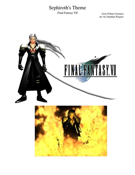 Sephiroth's Theme | Final Fantasy VII Sheet music for Piano, Vocals ...