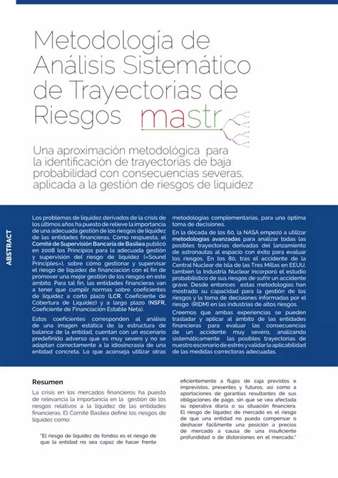 Pdf Metodología De Análisis Sistemático De Trayectorias De Riesgos Mastr Dokumen Tips