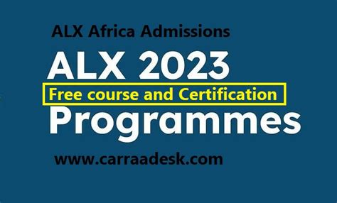 ALX Africa Applications Are Now Open for Early Admissions - Carraadesk.com