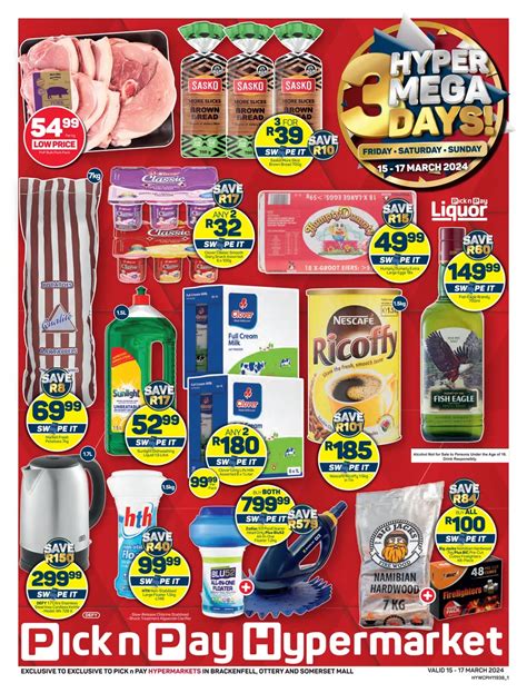 Pick N Pay Hypermarket Western Cape Hyper Mega 3 Days 15 March 17