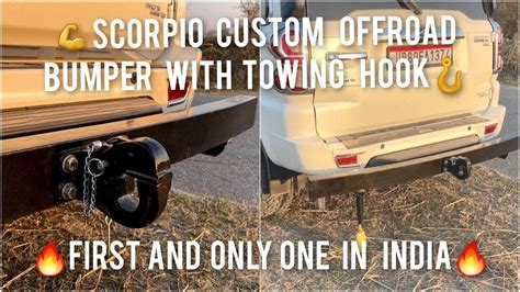 Scorpio Custom Off Road Bumper💪 Scorpio4wd 🔥only One In India😱 With Towing Hook🪝installed