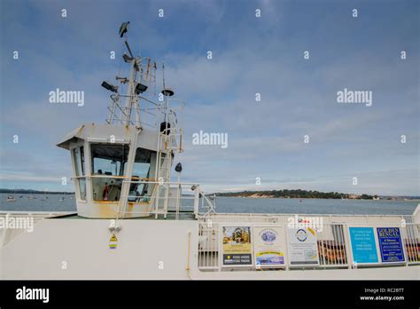 Sandbanks Ferry A Vehicular Chain Ferry Which Crosses The Entrance Of