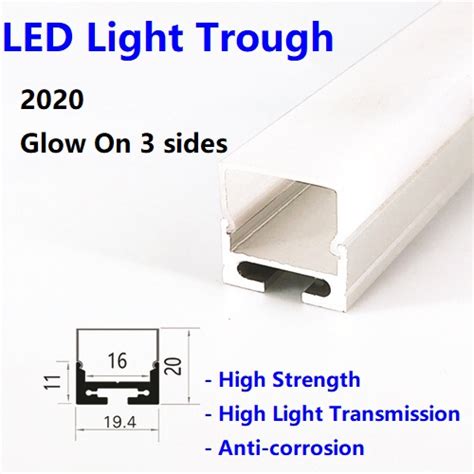 led linear light aluminum alloy lamp trough embedded linear light