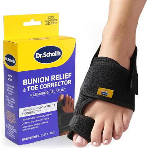 Amazon Dr Scholl S Bunion Relief Toe Corrector Massaging Gel