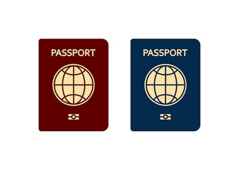 Premium Vector Passport Icon Id Card Illustration Symbol Sign