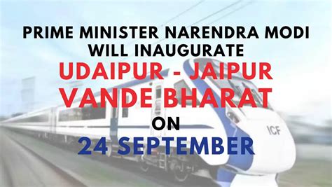 Udaipur Jaipur Vande Bharat Inauguration By Prime Minister Narendra