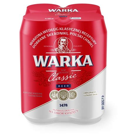 Warka Classic Piwo Jasne 4 X 500 Ml 9 TANIEJ Promocja E Leclerc