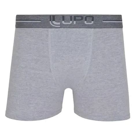 Cueca boxer algodão masculina adulto Lupo na Bra Lingerie