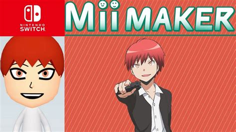 Mii Maker How To Create Karma Akabane From Assassination Classroom Youtube