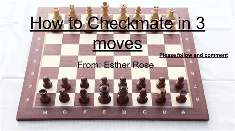 How To Checkmate In 3 Moves