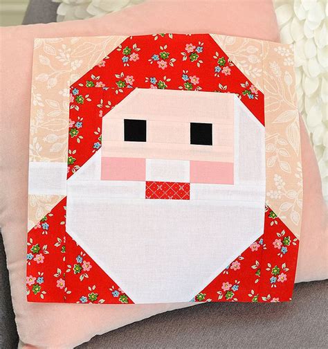 New Christmas Quilt Pattern Santa Claus Quilt Block Pillow Pattern