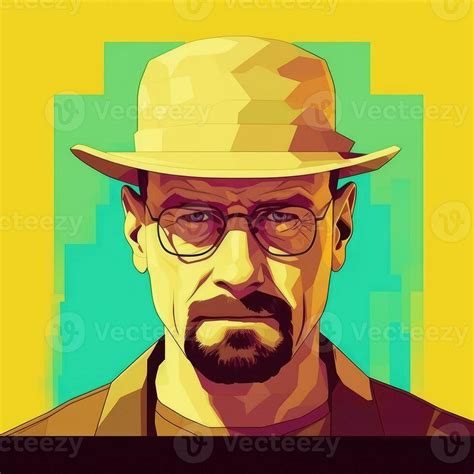 Heisenberg Walter White Vector Simple Illustration Breaking Bad Artwork