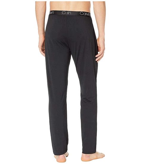 Calvin Klein Mens Ultra Soft Modal Lounge Sleep Pants In Black Size