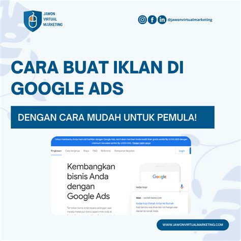 Cara Buat Iklan Di Google Ads Dengan Mudah Untuk Pemula Jawon