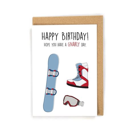 Christmas Card Snowboard Etsy