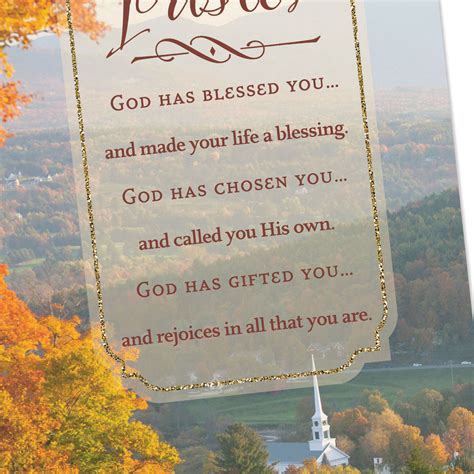 God Has Blessed You Pastor Appreciation Card Greeting Cards Hallmark