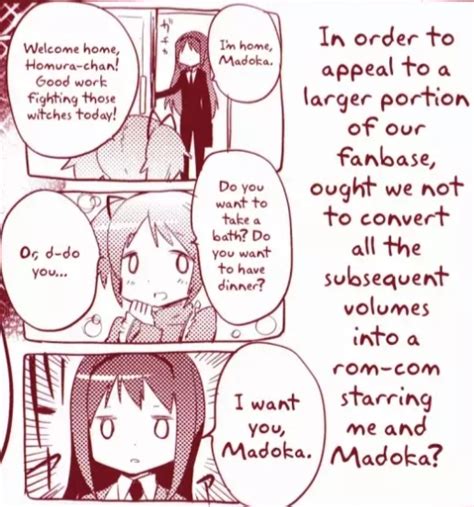 I started to read the madoka "the different story" manga and came ...