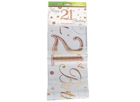 Sparkling Fizz Happy 21st Birthday Banner