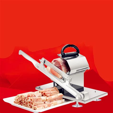 Meat slicer manual spring meat cutting machine Meat slicer manual beef ...