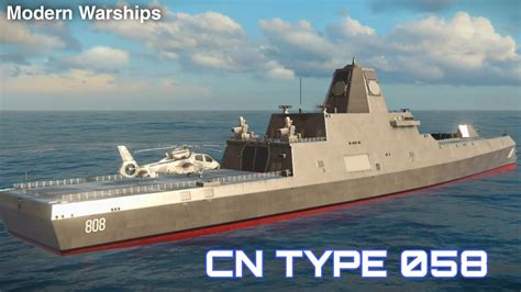 Modern Warships Chinese Destroyer Cn Type In Action Youtube