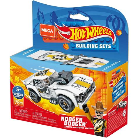 Конструктор Mega Construx Hot Wheels Машинка гоночная Роджер Доджер