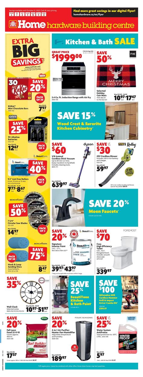 Home Hardware Building Centre Atlantic Flyer October 6 To 12