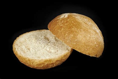 Bread roll cut in half stock image. Image of closeup - 29959279