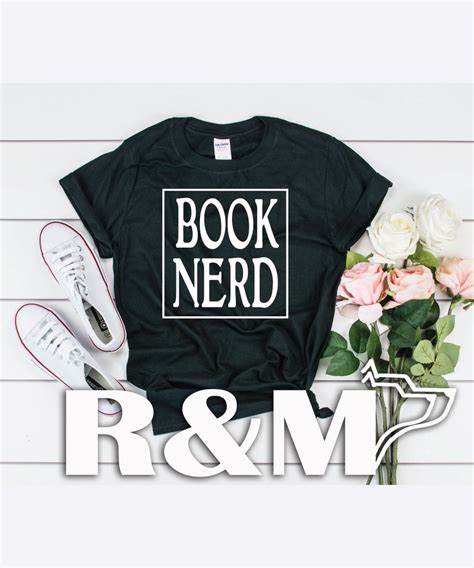 Book Nerd Unisex Cotton Tee Shirt Funny Nerdy Tees Novelty Etsy Funny Tee Shirts Book Lover